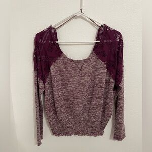 🔴  We The Free Maroon long sleeve top, Size S